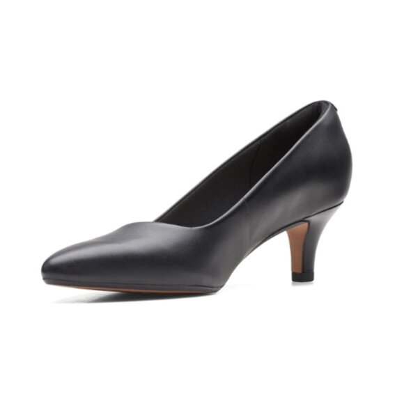 NWT CLARKS COLLECTION Women Linvale Jerica Slip On Leather Pump Black 8 US/39EU - Picture 4 of 5